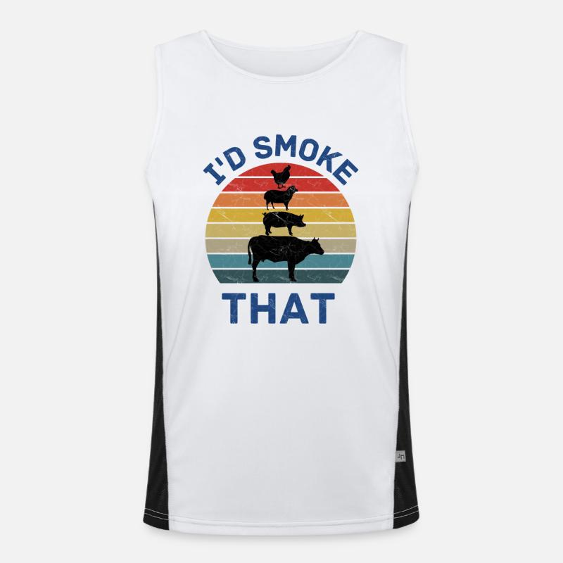 I'd Smoke That Men's Functional Contrast Tank Top 