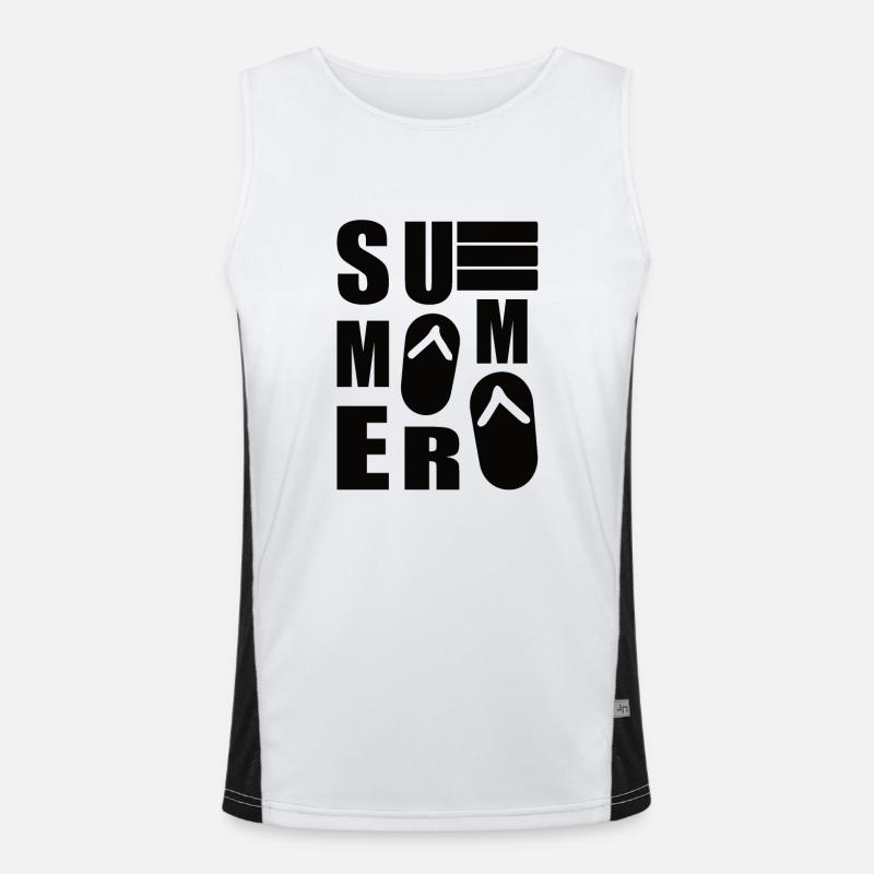 Sommer Funktionelles Kontrast-Tank Top für Männer 