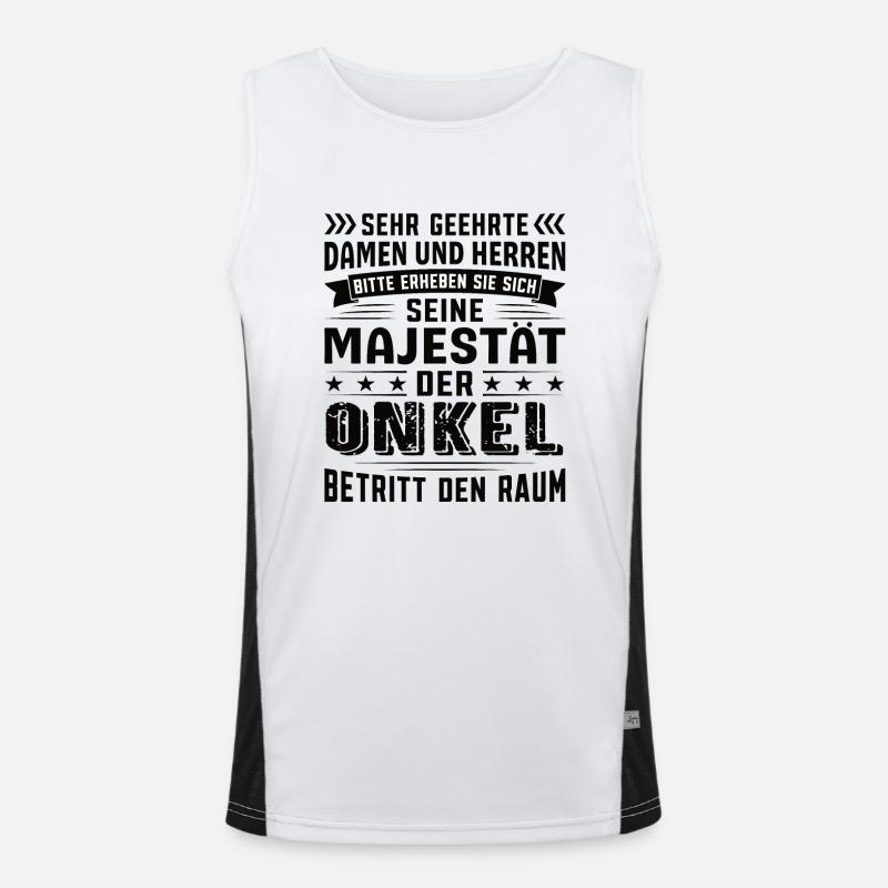 Onkel Geburtstag Onkel Sprüche Onkel Geschenke Funktionelles Kontrast-Tank Top für Männer 