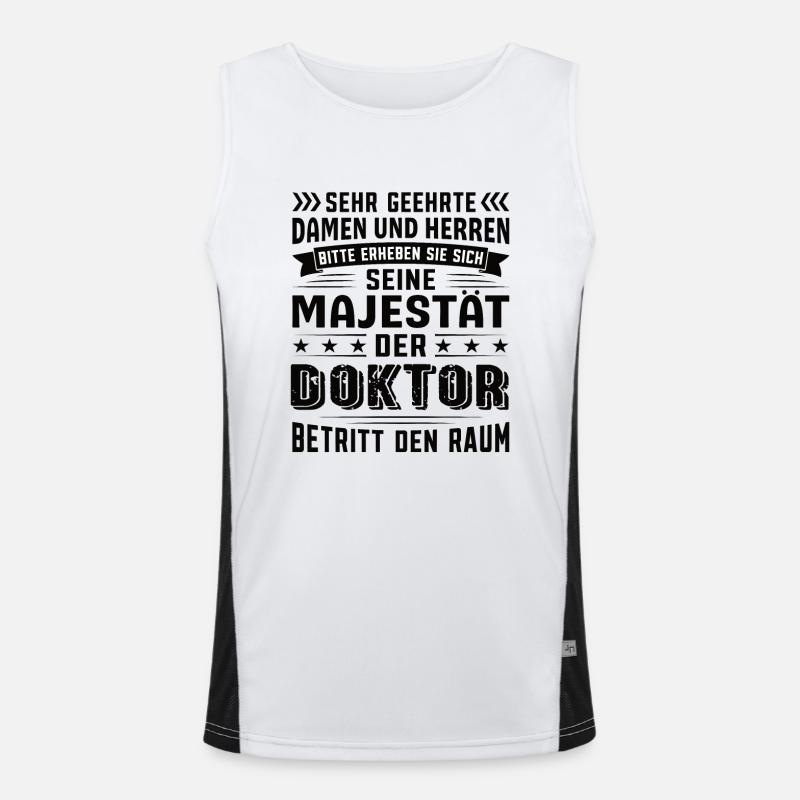 Doktor Geburtstag Doktor Sprüche Doktor Geschenke Funktionelles Kontrast-Tank Top für Männer 