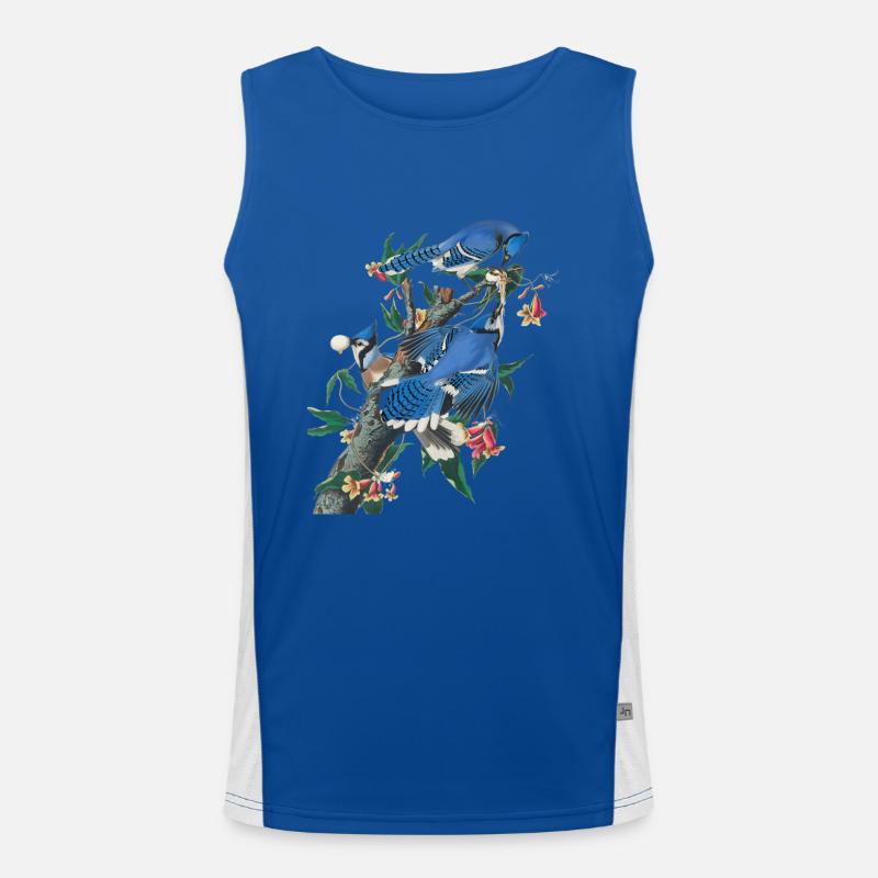 Audubon Blue Jay Débardeur respirant contrasté Homme 