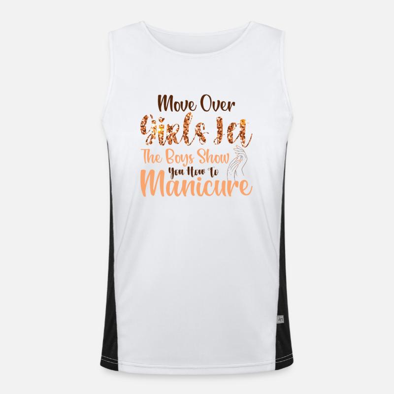 Platz Da, Mädchen - Nageltechnikerinnen Funktionelles Kontrast-Tank Top für Männer 