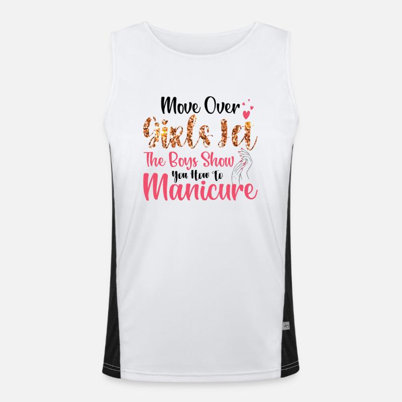 Platz Da, Mädchen - Nageltechnikerinnen Funktionelles Kontrast-Tank Top für Männer 