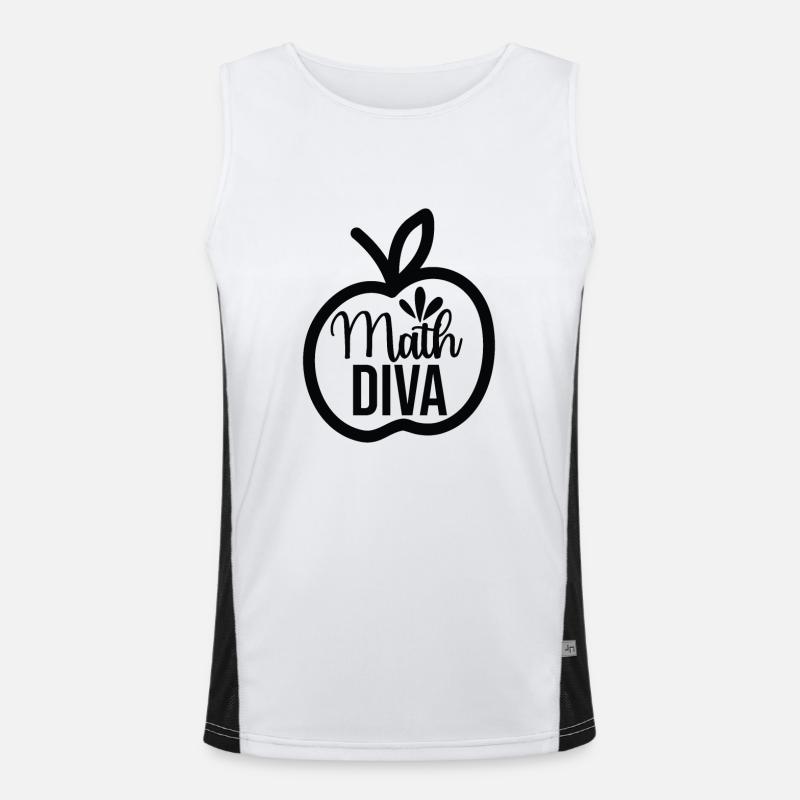 Math Diva, Pour toutes les divas qui aiment les maths Débardeur respirant contrasté Homme 