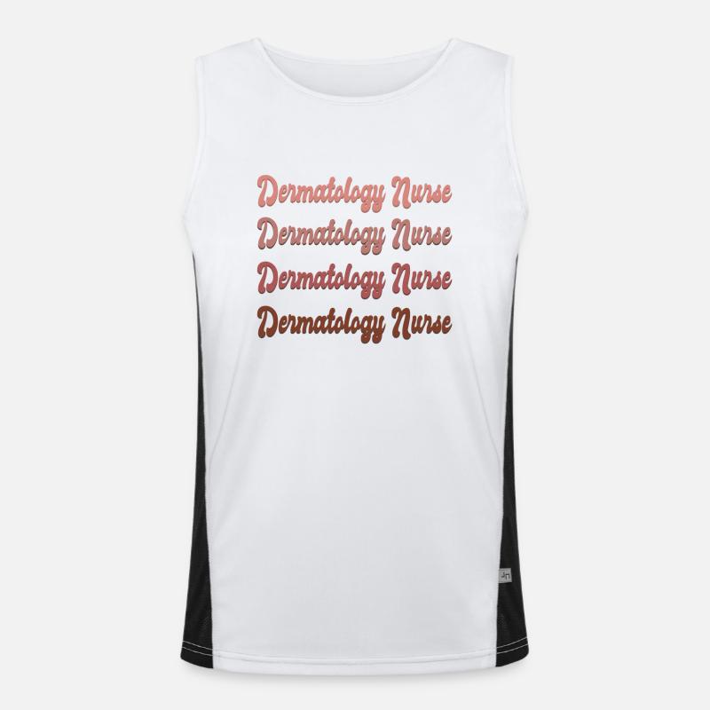 Dermatologie Krankenschwester Funktionelles Kontrast-Tank Top für Männer 