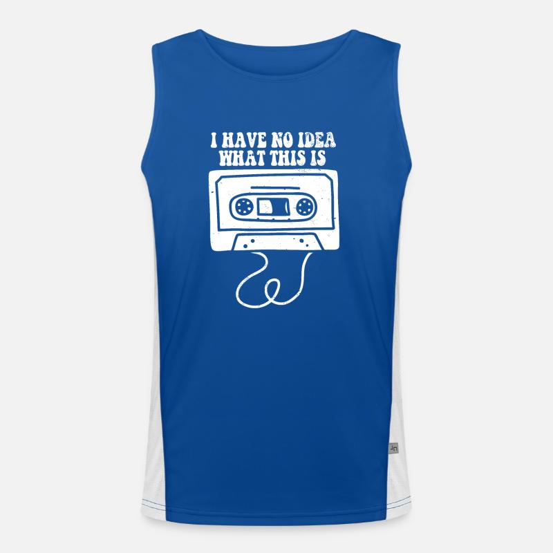 70s 80s Throwback I Have No Idea What This Is Men's Functional Contrast Tank Top 