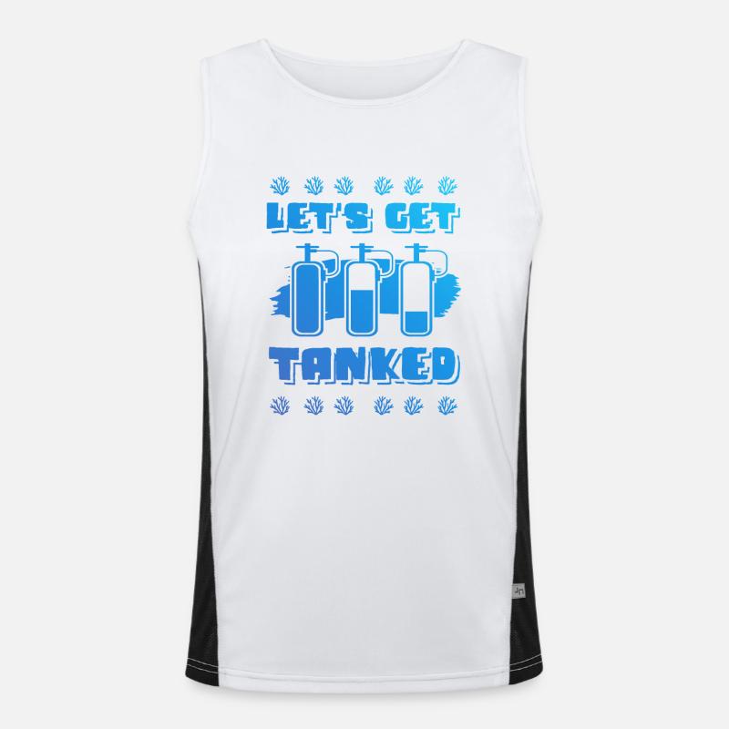 Diving scuba diving Men's Functional Contrast Tank Top 