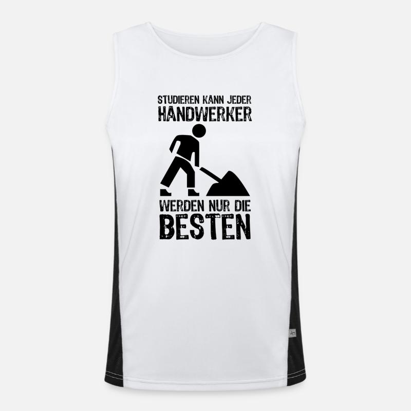 Handwerker Funktionelles Kontrast-Tank Top für Männer 