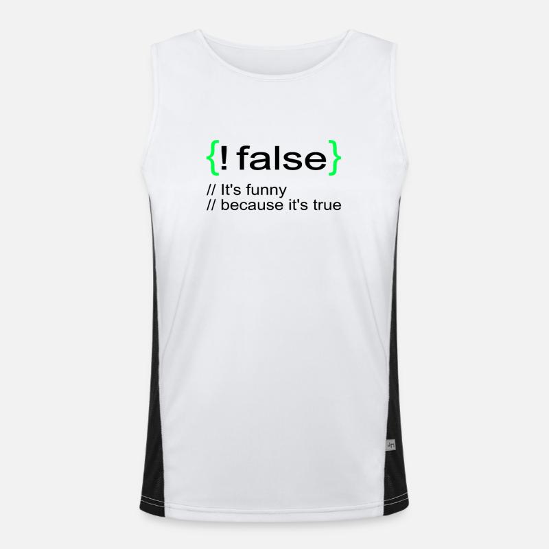 Drôle Lol Nerd Informaticien Débardeur respirant contrasté Homme 