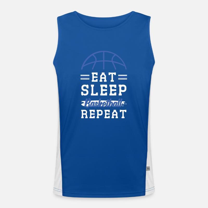 Manger dormir Basketball Répéter Débardeur respirant contrasté Homme 