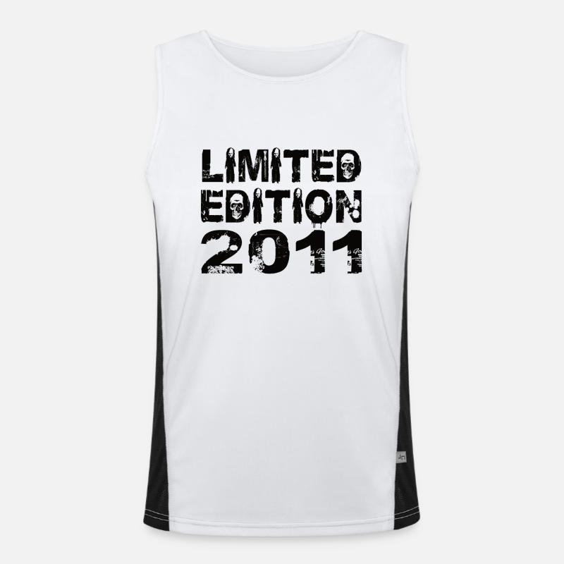Limited Edition 2011 Geburtstag 2011 Geburtstag Funktionelles Kontrast-Tank Top für Männer 