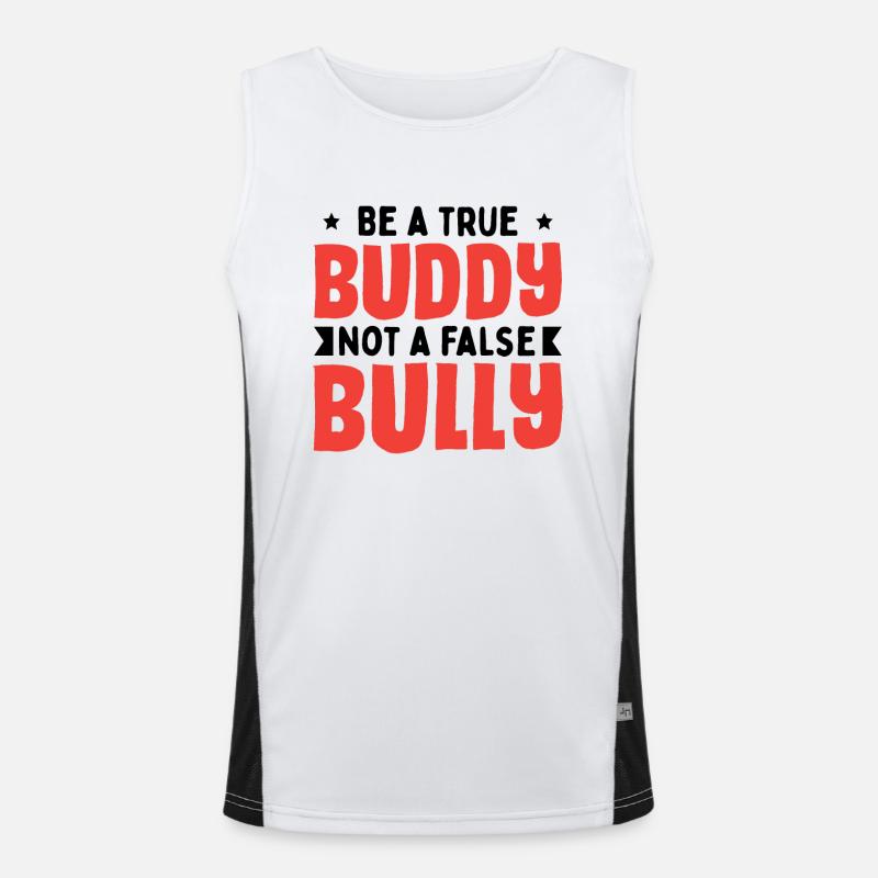 Sei ein wahrer Kumpel Funktionelles Kontrast-Tank Top für Männer 