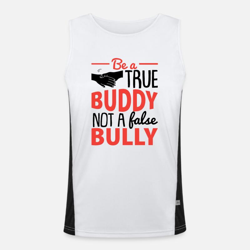 Sei ein wahrer Kumpel | Tag der Einheit Funktionelles Kontrast-Tank Top für Männer 