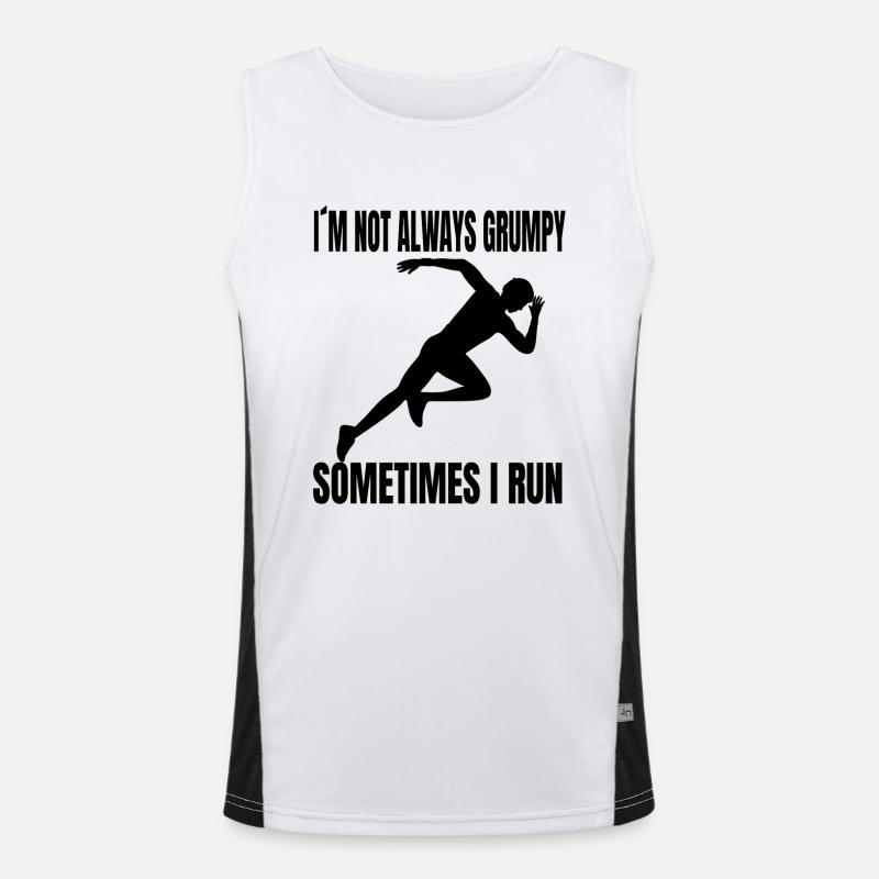 Joggeur, cardio training, course, course, fit, jogging Débardeur respirant contrasté Homme 