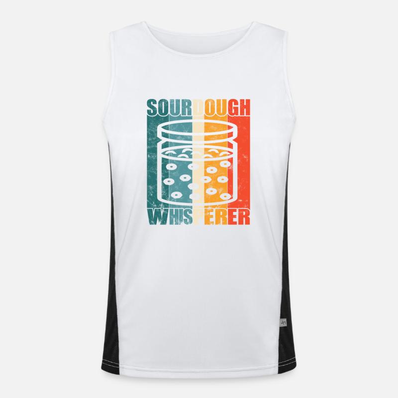 Sourdough Whisperer - Bread Baking Fans - Men's Functional Contrast Tank Top 