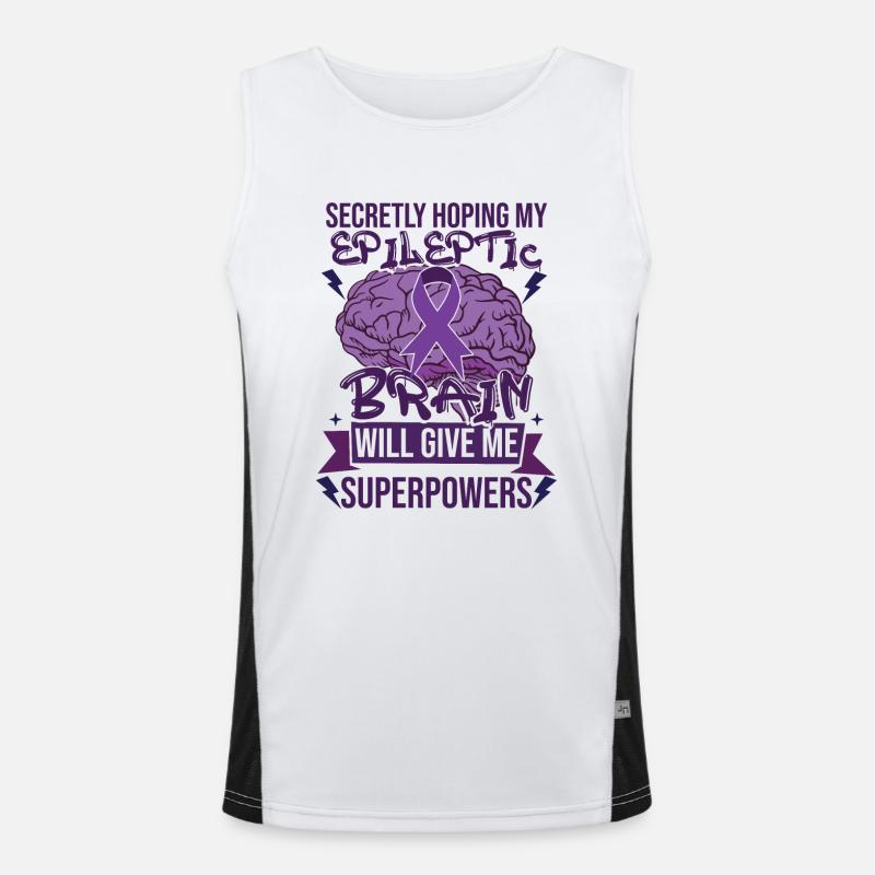 Epilepsy Awareness Month Men's Functional Contrast Tank Top 