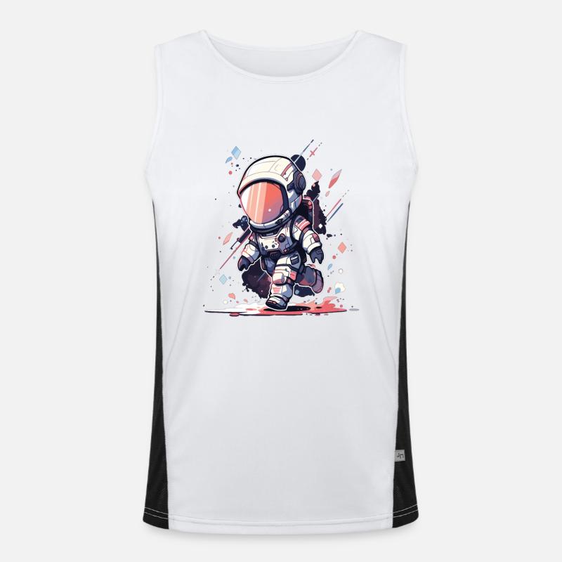 Astronaut Astro Astronauts Space Cosmos Men's Functional Contrast Tank Top 