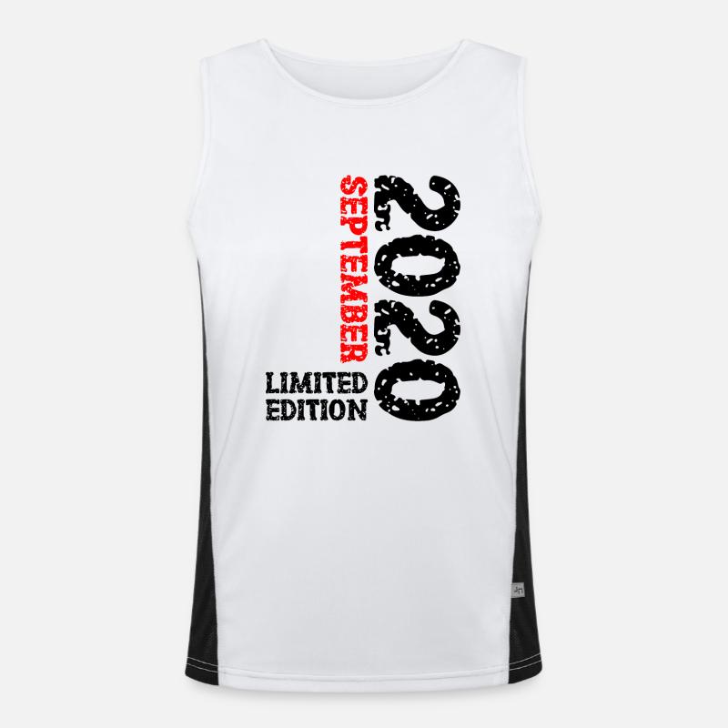 2020 September Limited Edition 3. Geburtstag Deko Funktionelles Kontrast-Tank Top für Männer 