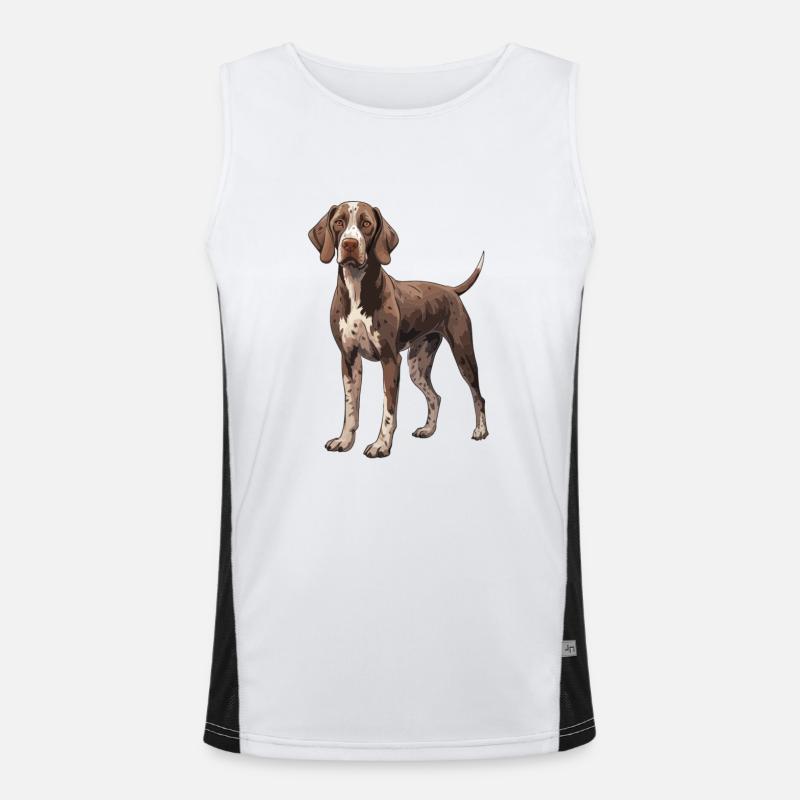 Deutsch Kurzhaar Hund - German Shorthaired Pointer Funktionelles Kontrast-Tank Top für Männer 