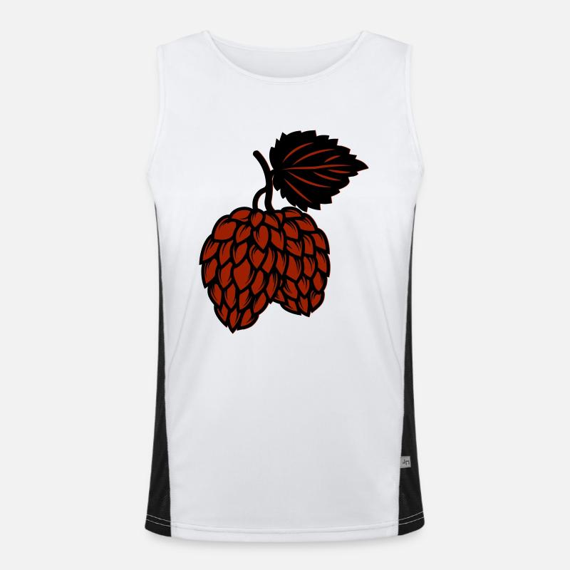fir cone Men's Functional Contrast Tank Top 