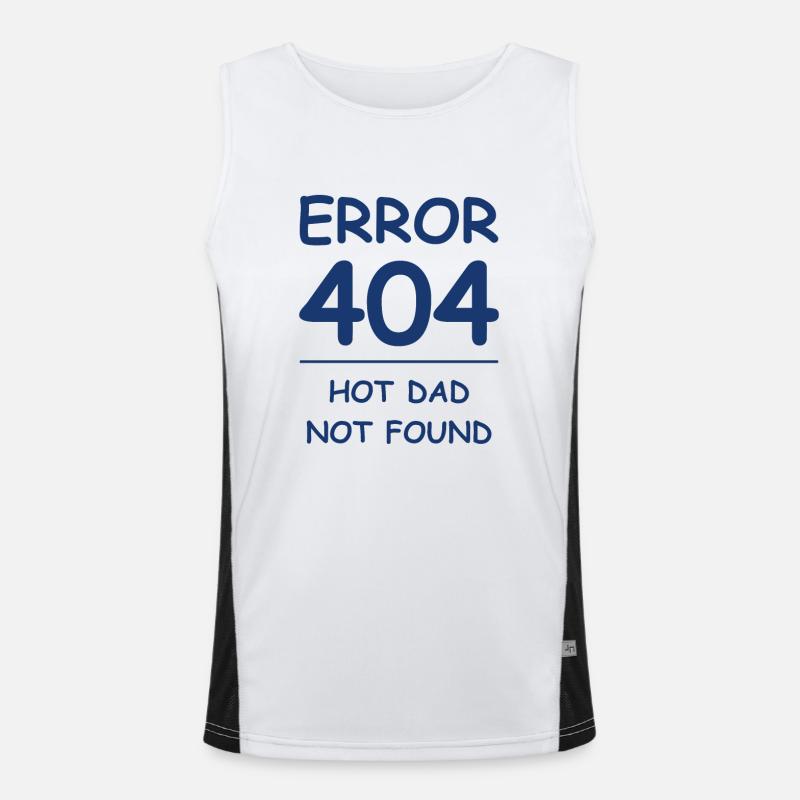 Hot dad not found Error 404 Débardeur respirant contrasté Homme 