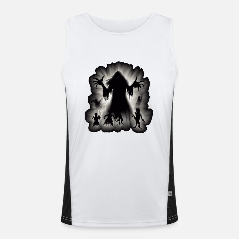 SPOOKY SHADOW FIGURES Men's Functional Contrast Tank Top 
