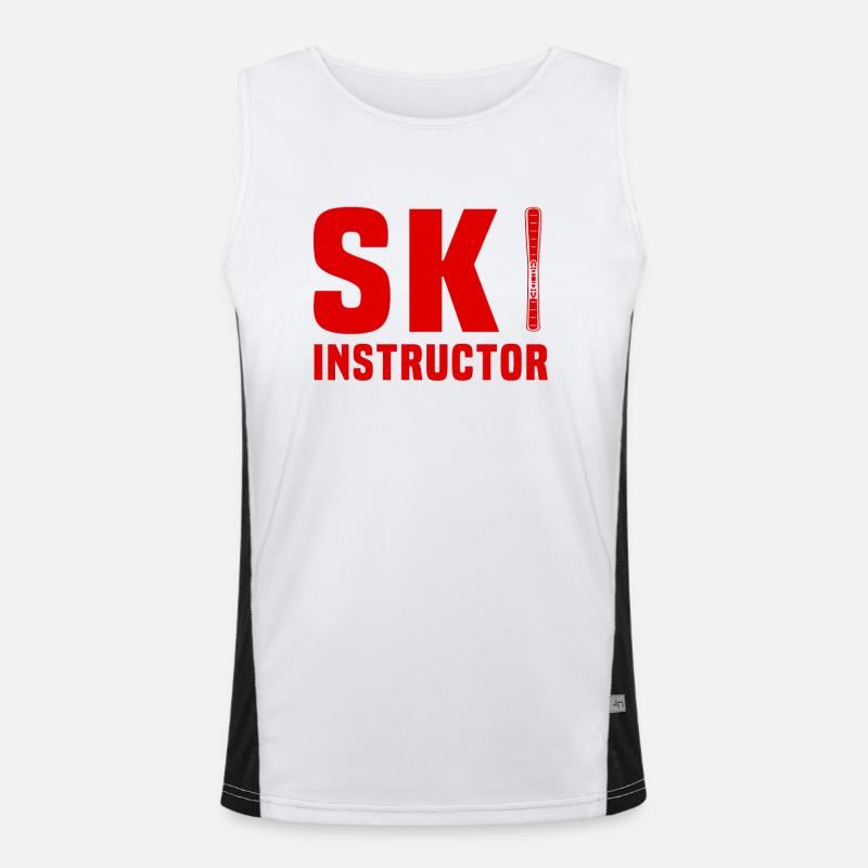 Ski instructor Men's Functional Contrast Tank Top 