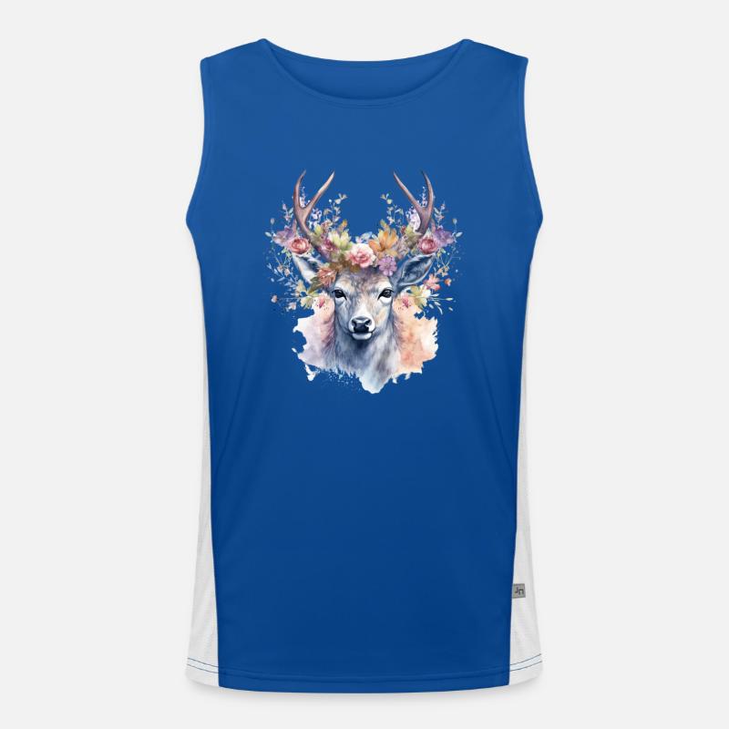 Ersatz Dirndl Hirschgeweih Hirsch Funktionelles Kontrast-Tank Top für Männer 