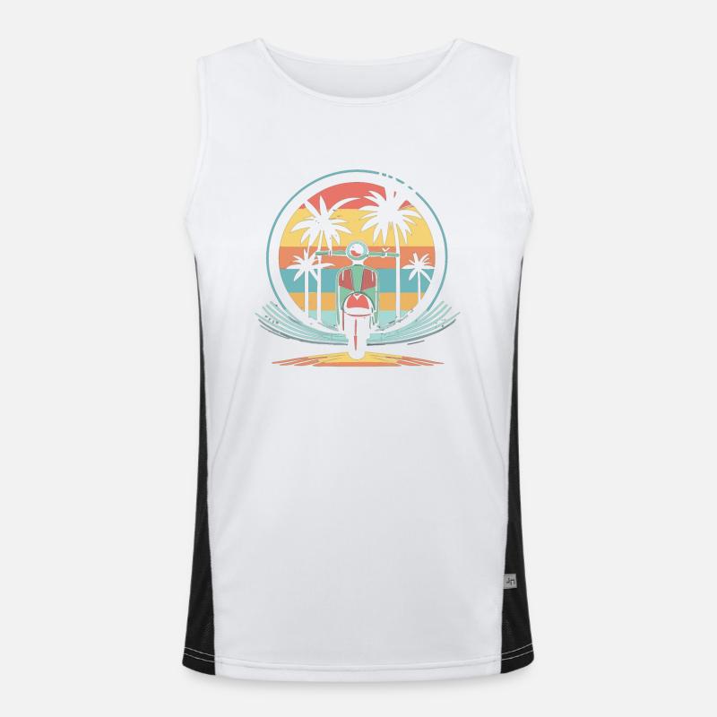 Scooter Motorroller Mofa Moped Roller Men's Functional Contrast Tank Top 