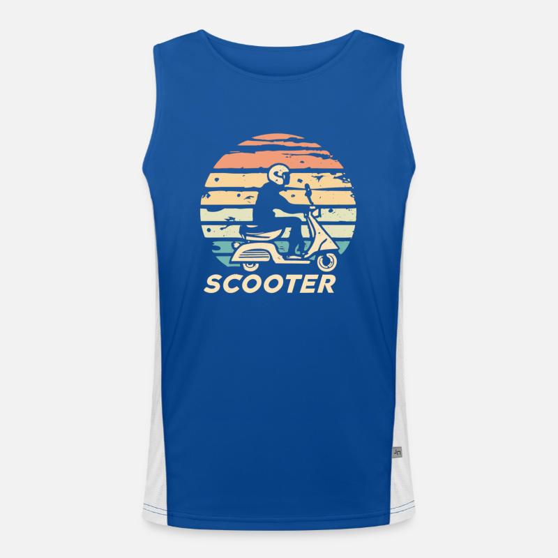 Scooter Motorroller Mofa Moped Roller Men's Functional Contrast Tank Top 