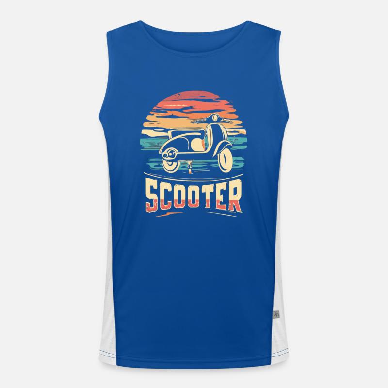 Scooter Motorroller Mofa Moped Roller Men's Functional Contrast Tank Top 