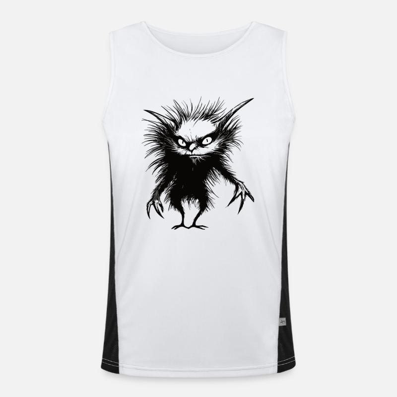 Mythisches Monster - Kryptides Monster - Funny Funktionelles Kontrast-Tank Top für Männer 