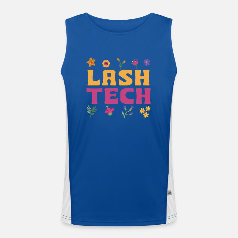 Eyelash technician Men's Functional Contrast Tank Top 