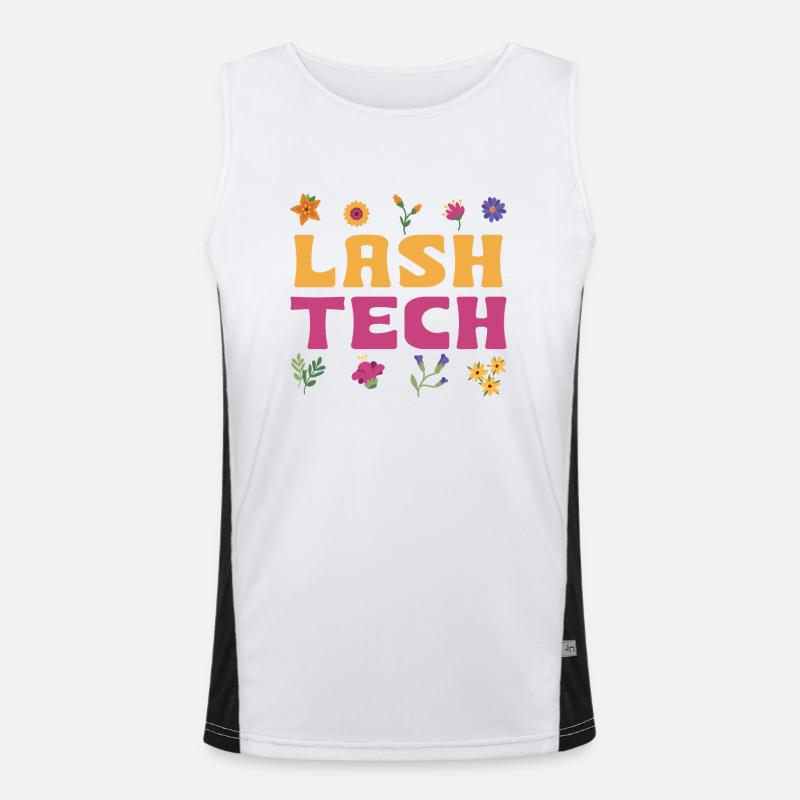 Eyelash technician Men's Functional Contrast Tank Top 