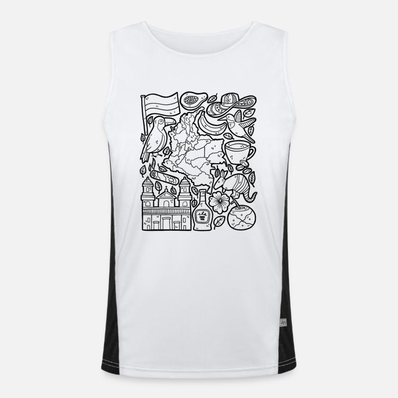 Colombia Men's Functional Contrast Tank Top 