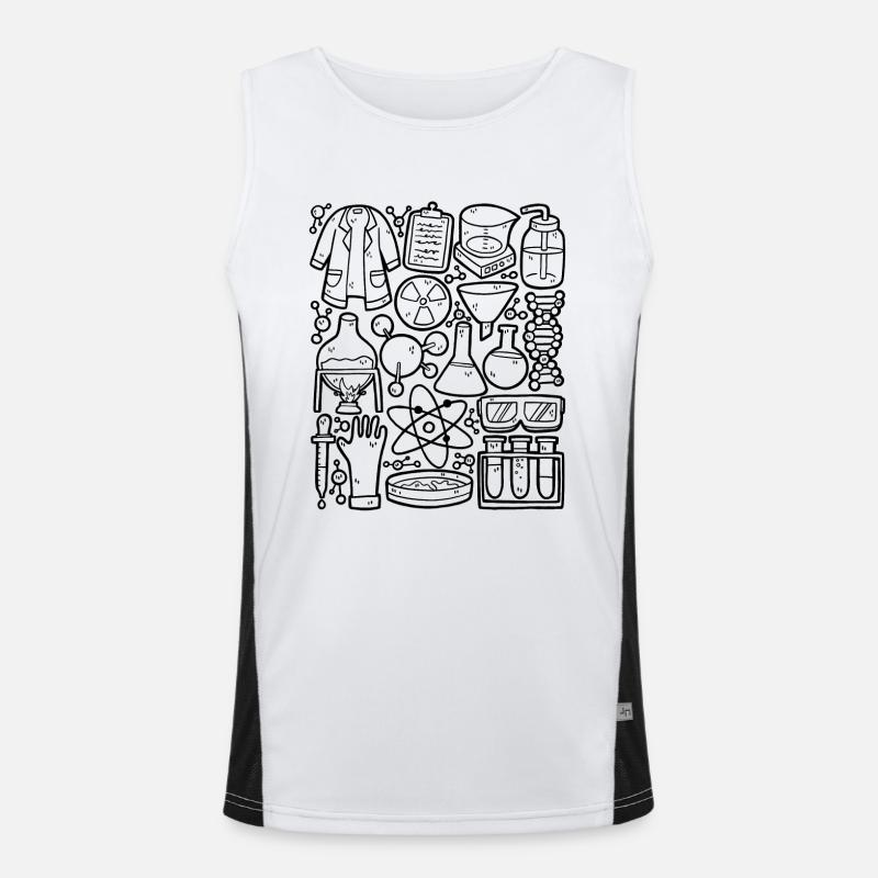 Chemie Funktionelles Kontrast-Tank Top für Männer 