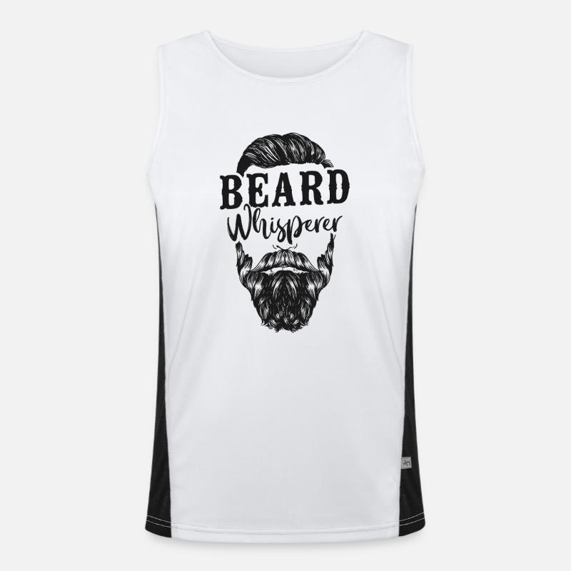 Beard Lover Bearded Man Beard Men's Functional Contrast Tank Top 