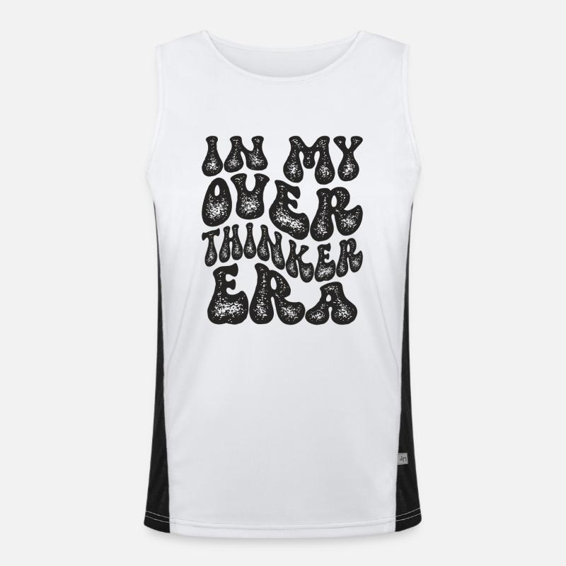 In My Overthinker Era Overthink Men's Functional Contrast Tank Top 