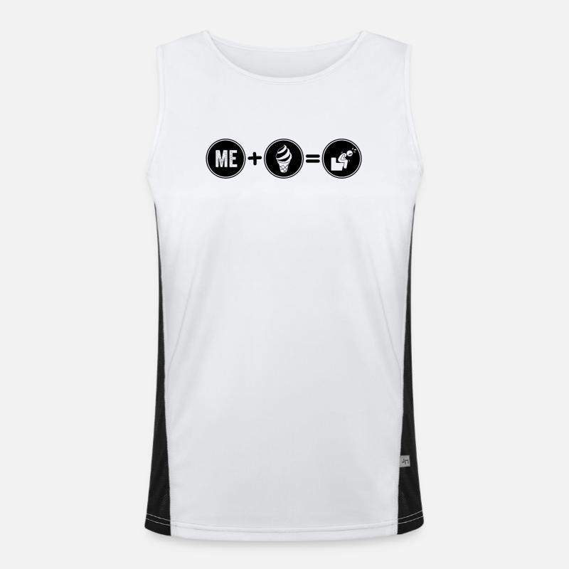Lactose Intolerant Dairy Intolerance Ice Cream Men's Functional Contrast Tank Top 