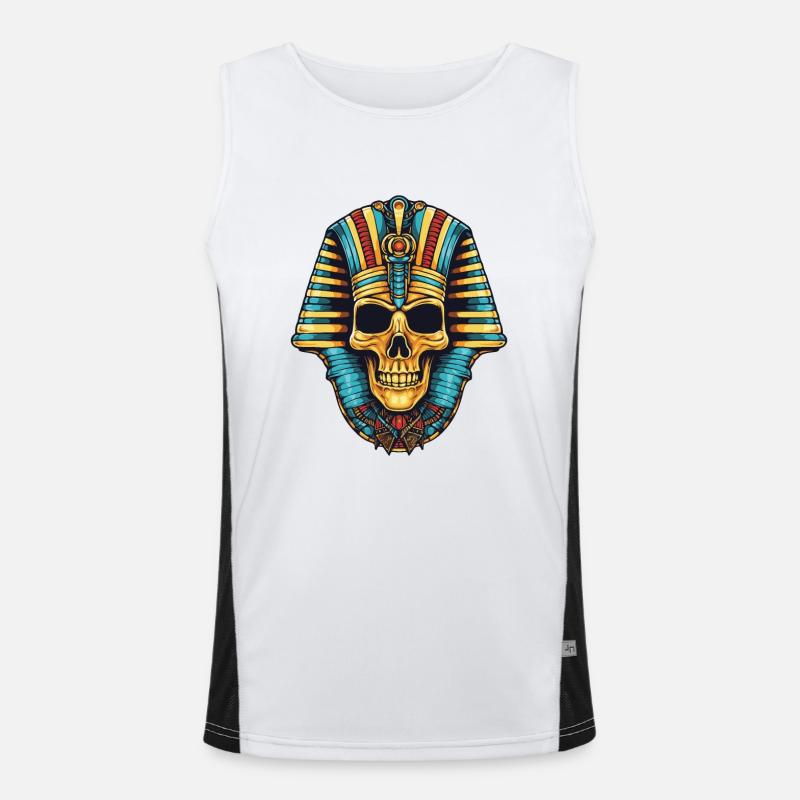 Pharaoh's Skull Men's Functional Contrast Tank Top 