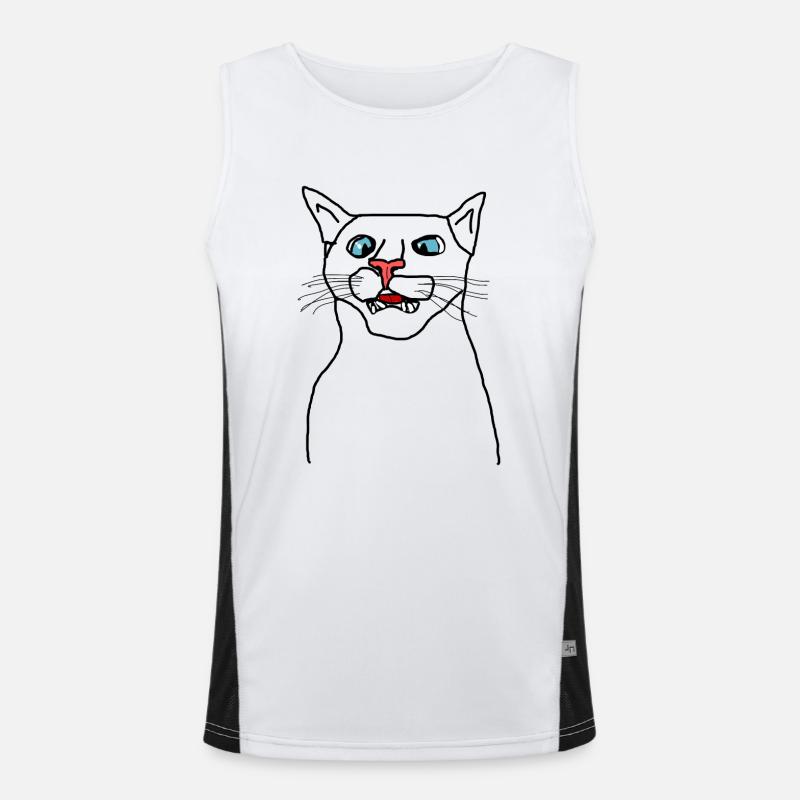 Chat Débardeur respirant contrasté Homme 