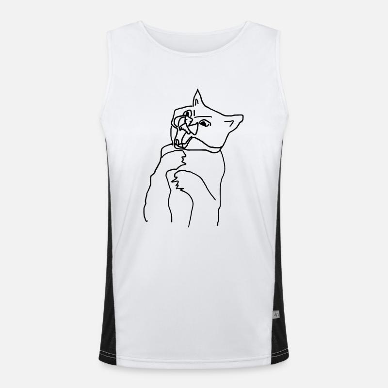 Cat Men's Functional Contrast Tank Top 