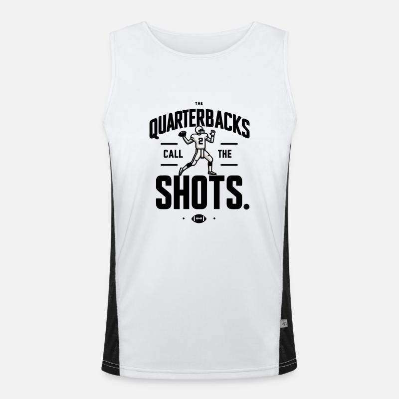 The Quarterbacks Call The Shots Men's Functional Contrast Tank Top 