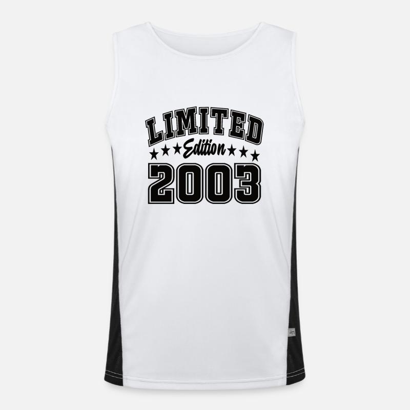 Limited Edition 2003 Funktionelles Kontrast-Tank Top für Männer 