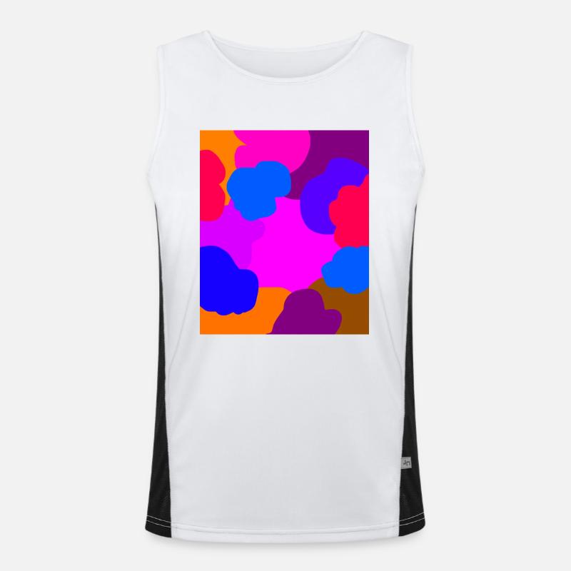 Clouds Men's Functional Contrast Tank Top 