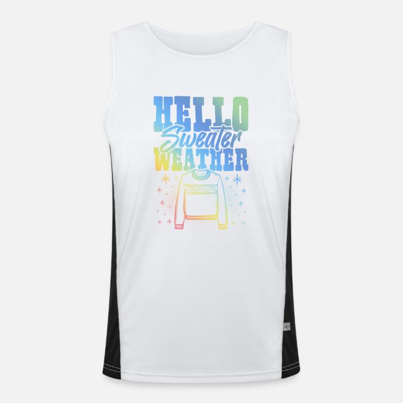 Pullover Wetter Winter Funktionelles Kontrast-Tank Top für Männer 