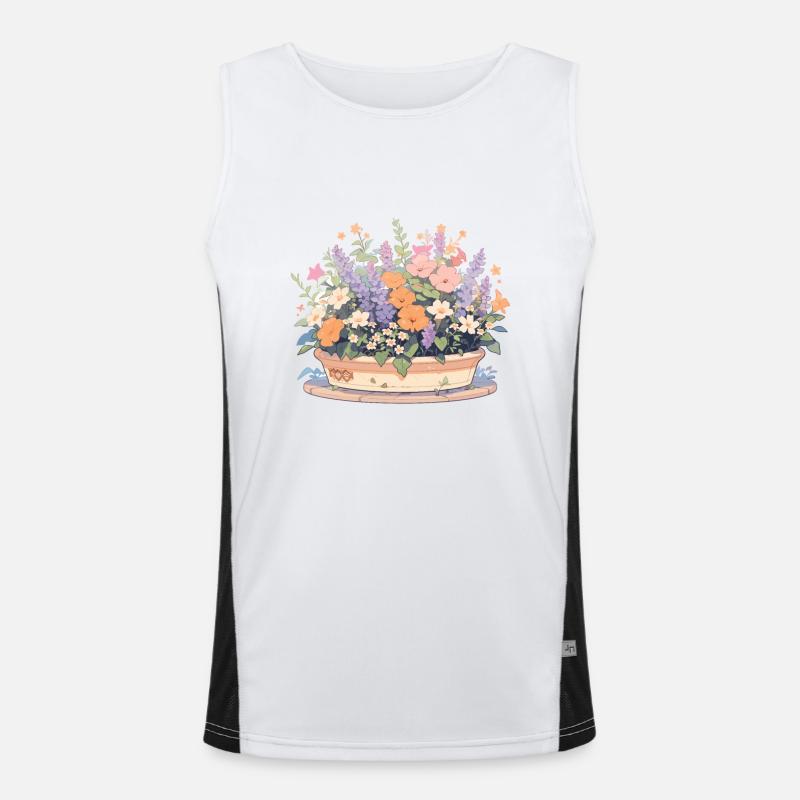 Fleurs, Bouquet, Fleur, Botanique, Jardin Débardeur respirant contrasté Homme 