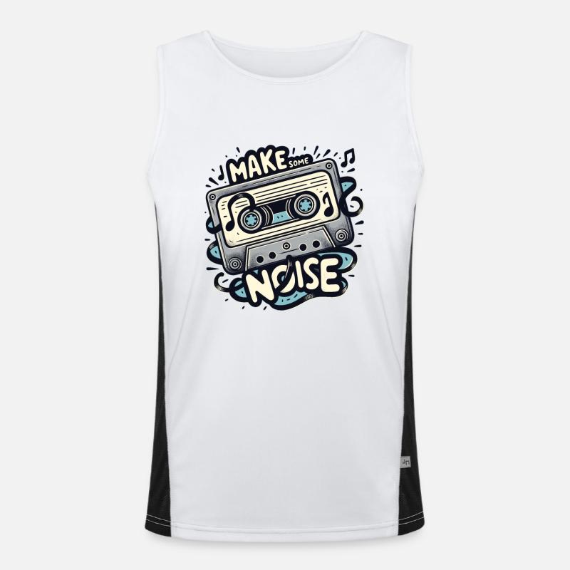 Make Some Noise 90s 90s 90s Clothing Men's Functional Contrast Tank Top 