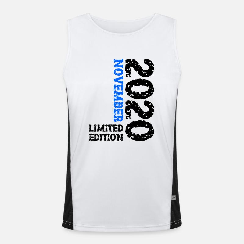 2020 November Limited Edition 3. Geburtstag Deko Funktionelles Kontrast-Tank Top für Männer 