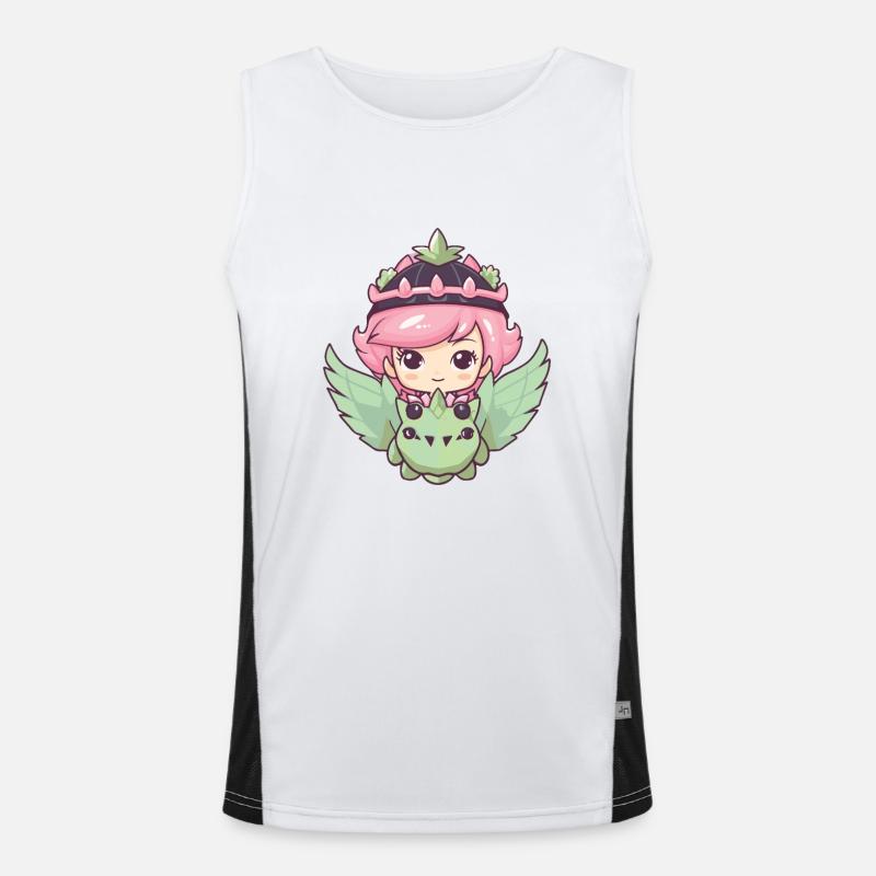 Prinzessin Drache Niedlich Funktionelles Kontrast-Tank Top für Männer 